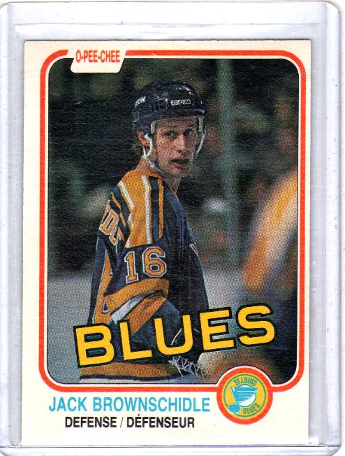 1981 O-Pee-Chee  Jack Brownschidle  Card #302 - St. Louis Blues